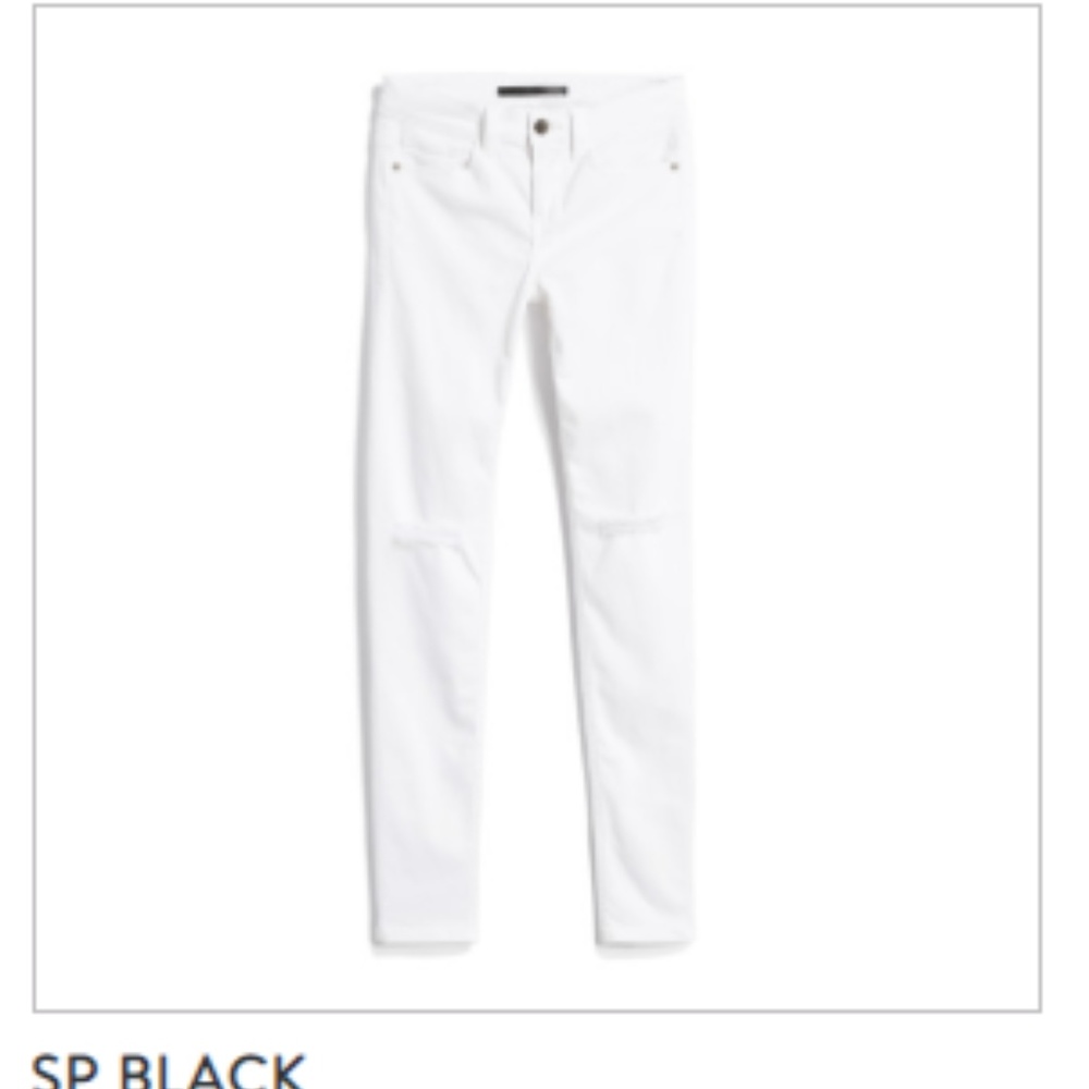 Stitch Fix Linda Distressed White Skinny Jean
